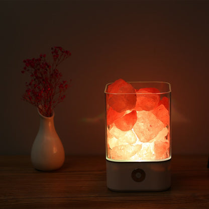 Himalayan Salt Skrivbordslampa & Luftrenare Vit | Veska