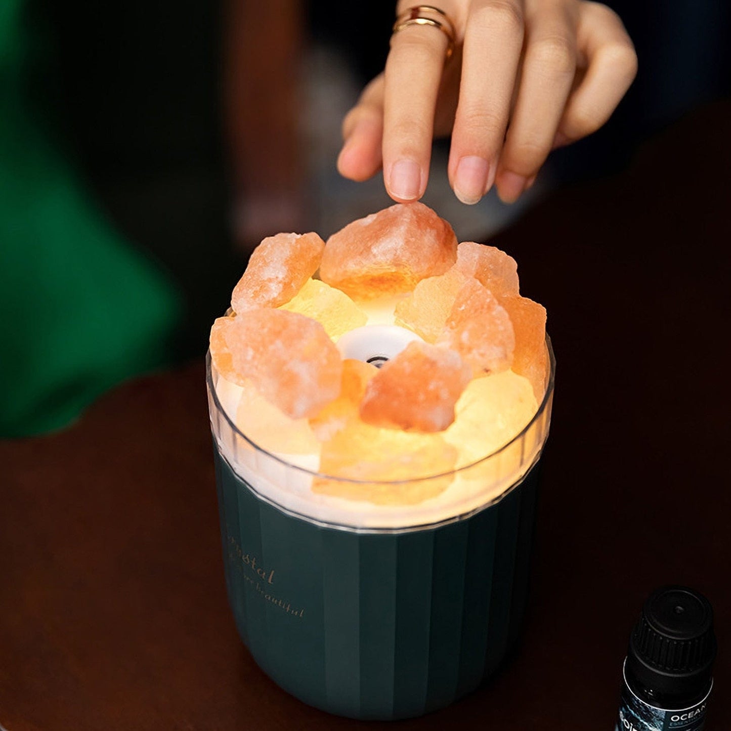 Himalayan Salt Stone Luftfuktare | Veska