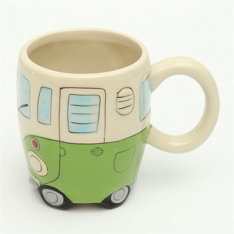 Hippie Bus Kaffekopp | Veska Grön