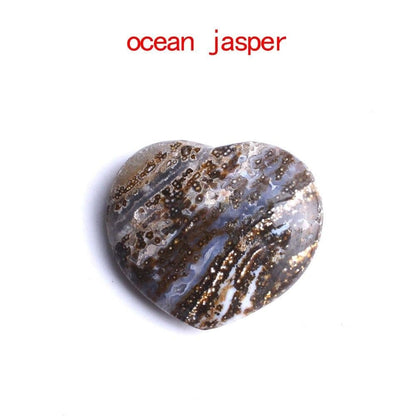 Hjärformade Kristaller Ädelstenar | Veska ocean jasper