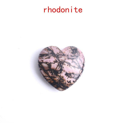 Hjärformade Kristaller Ädelstenar | Veska rhodonite