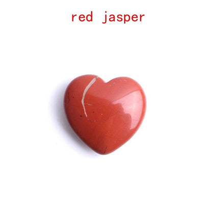 Hjärformade Kristaller Ädelstenar | Veska röd jaspis
