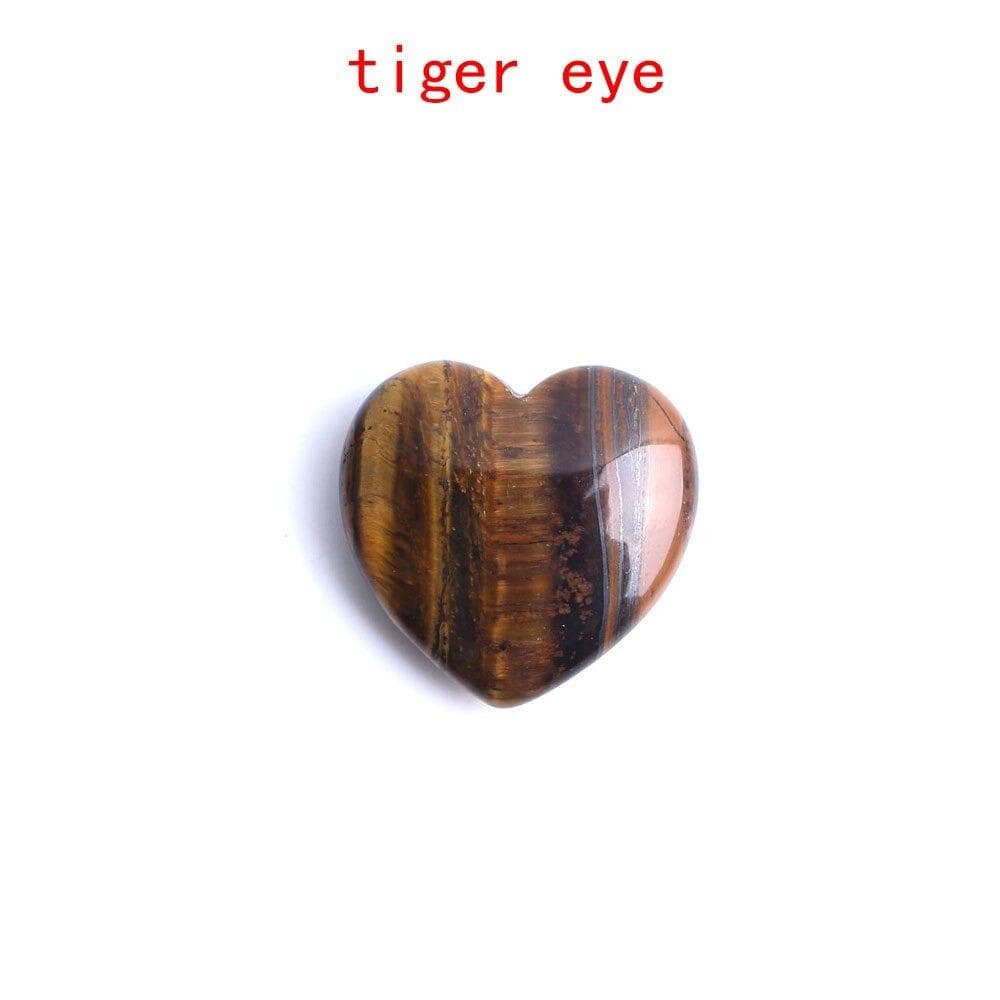 Hjärformade Kristaller Ädelstenar | Veska tigeröga