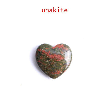 Hjärformade Kristaller Ädelstenar | Veska unakite