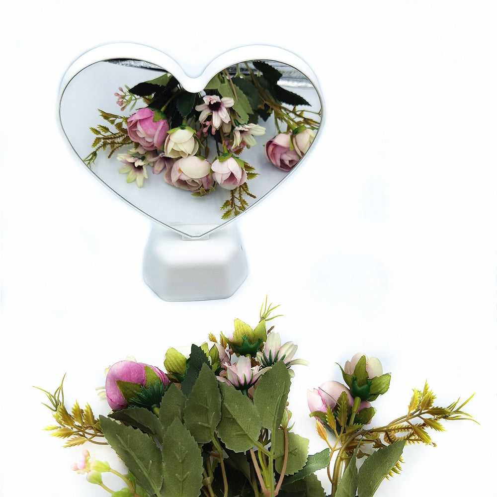 Hjärta Spegel LED Nattlampa | Veska