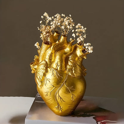 Hjärtformat vas gjort av naturliga material | HeartVeskaoom | Veska