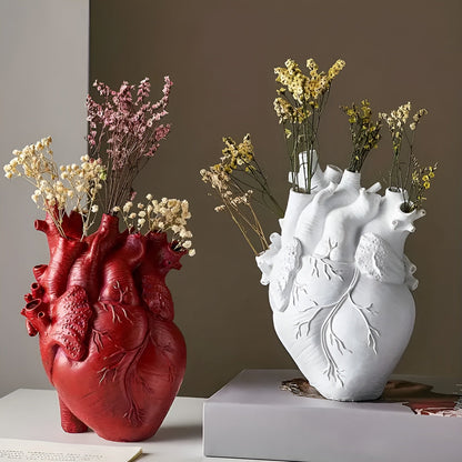 Hjärtformat vas gjort av naturliga material | HeartVeskaoom | Veska Guld Stor