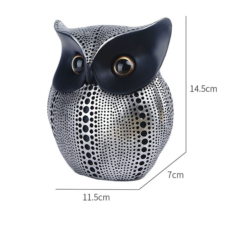 Hornet Owl Figurer | Veska Svart - Silver