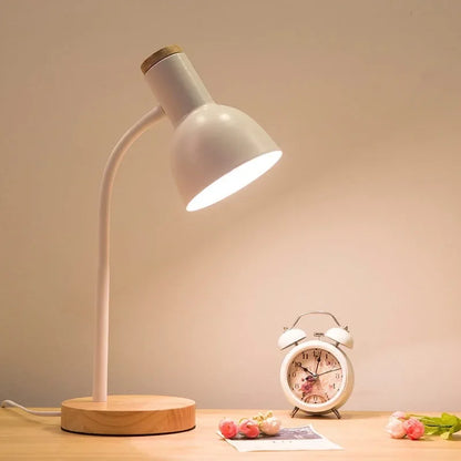 Höst- och Vinterbelysning | Nordisk Kreativ Träkonst Järn LED Skrivbordslampa - Moxie | Veska