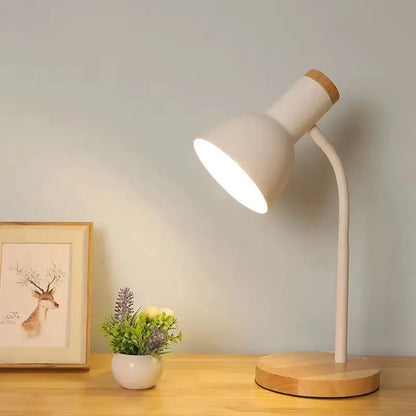 Höst- och Vinterbelysning | Nordisk Kreativ Träkonst Järn LED Skrivbordslampa - Moxie | Veska
