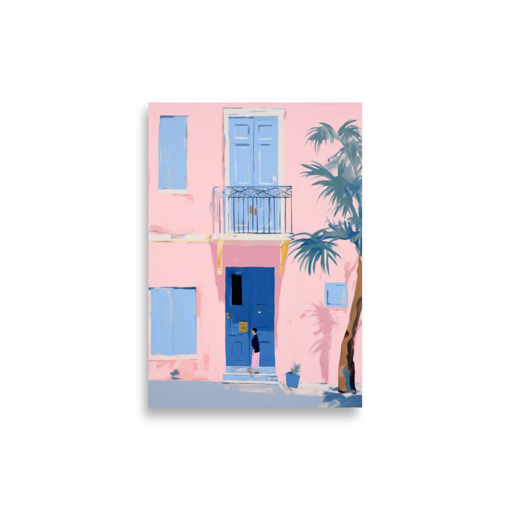 House with Blue Door | Veska 21×30 cm