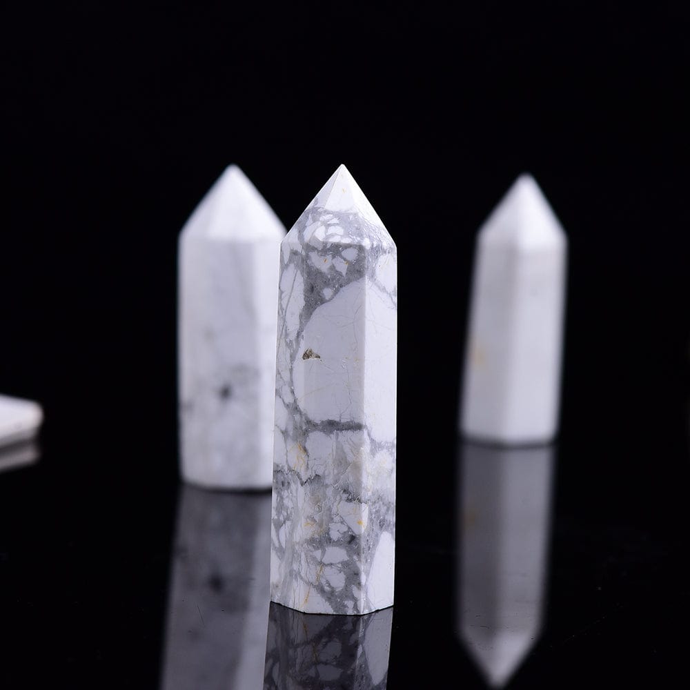 Howlite Crystal Point Tower | Veska