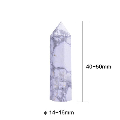 Howlite Crystal Point Tower | Veska 4-5 cm 1.6''-2''