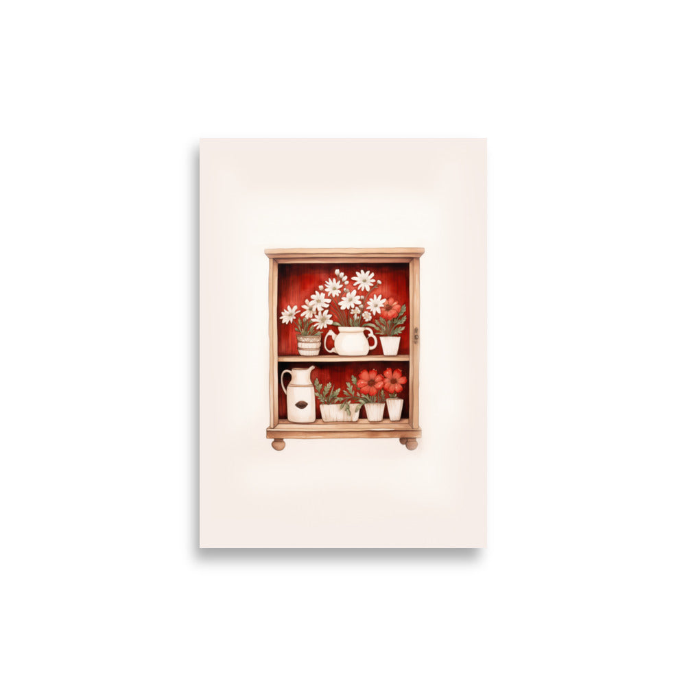 Hylla med blommor | Veska 21×30 cm