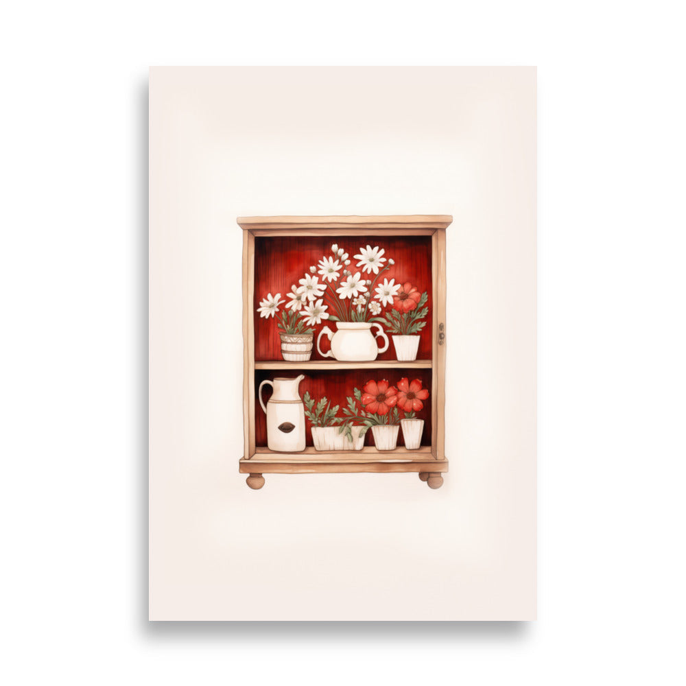 Hylla med blommor | Veska 70×100 cm