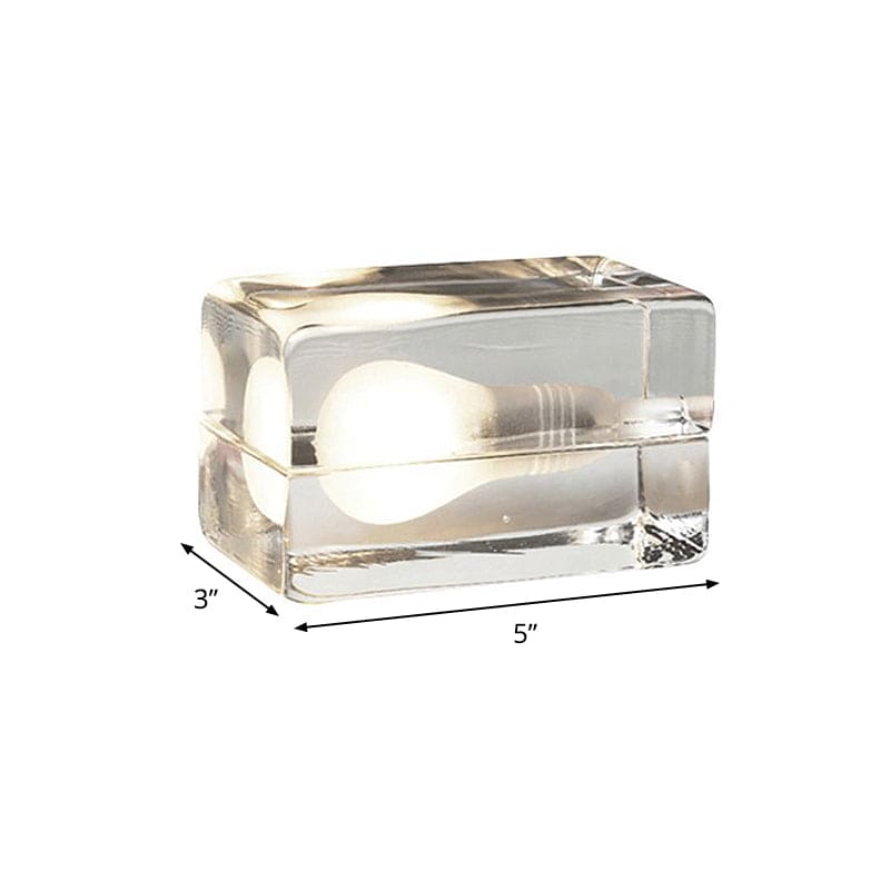 Icecube Lampa - Modern Bordslampa i Form av en Isblock | Veska