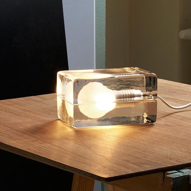Icecube Lampa - Modern Bordslampa i Form av en Isblock | Veska Standardtitel