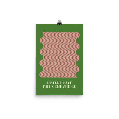 Instant Wave Kommer Och Går | Veska 12″×18″