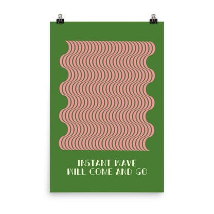 Instant Wave Kommer Och Går | Veska 24″×36″