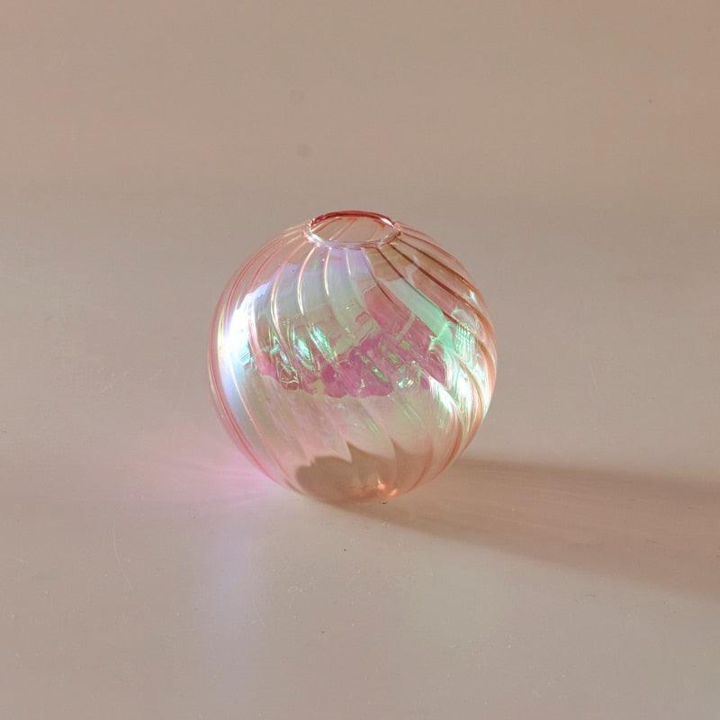 Iridescent Ball Flower Vase | Veska Liten Rosa