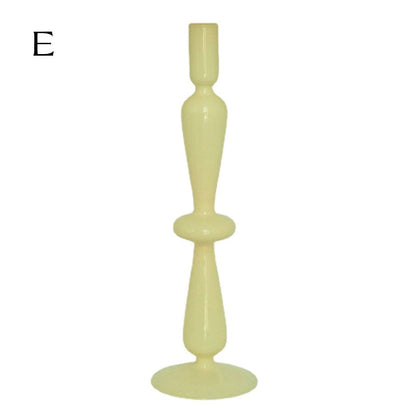 Ivory Glass Candleholder | Veska E