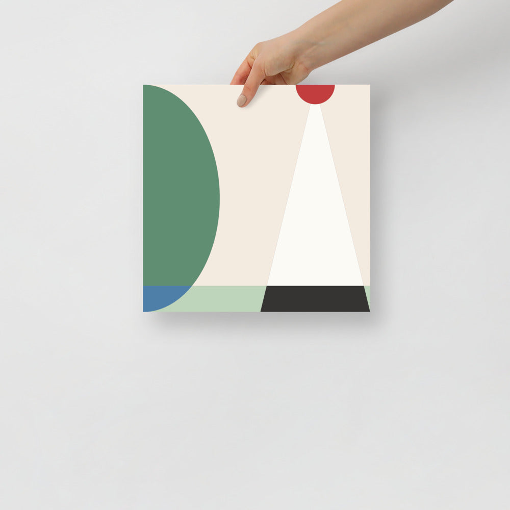 Japansk Scen Abstrakt Väggkonst | Veska 12×12