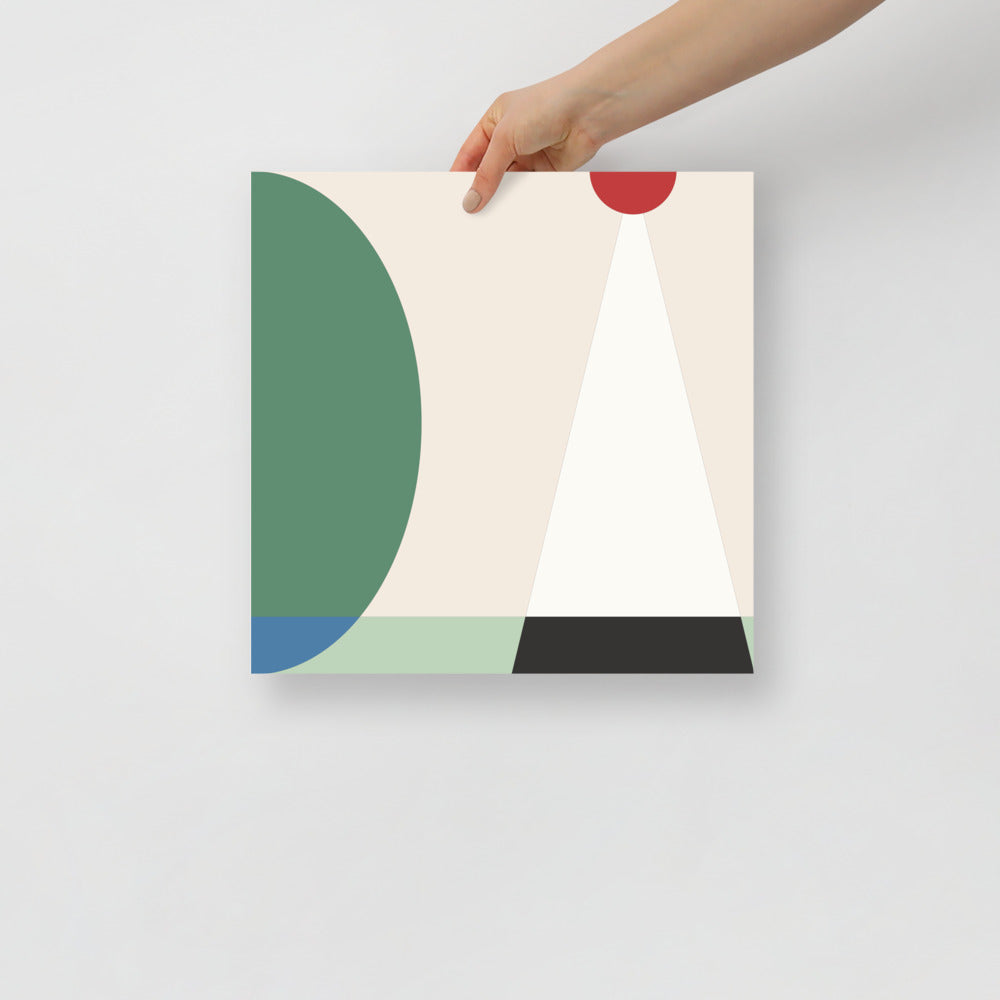 Japansk Scen Abstrakt Väggkonst | Veska 14×14