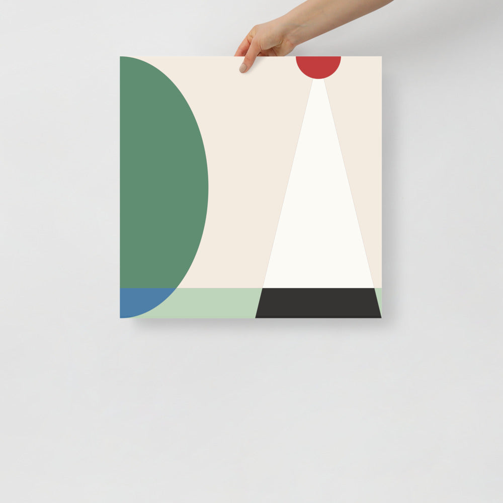 Japansk Scen Abstrakt Väggkonst | Veska 18×18