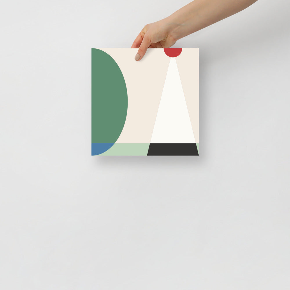 Japansk Scen Abstrakt Väggkonst | Veska 10×10
