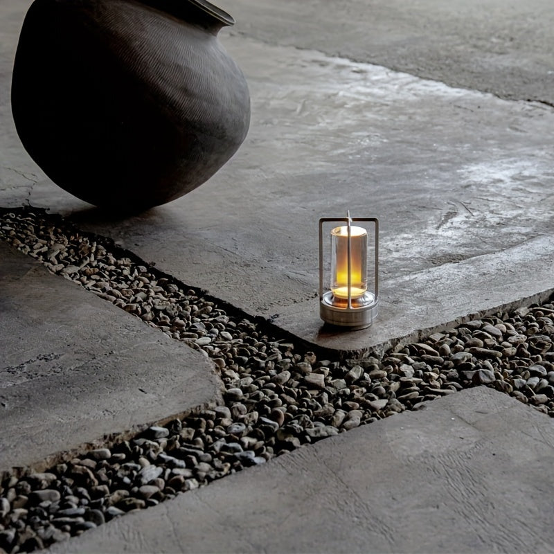 Japansk Stil LED Touch Bordslampa - ZenLight | Veska Silver Stil B
