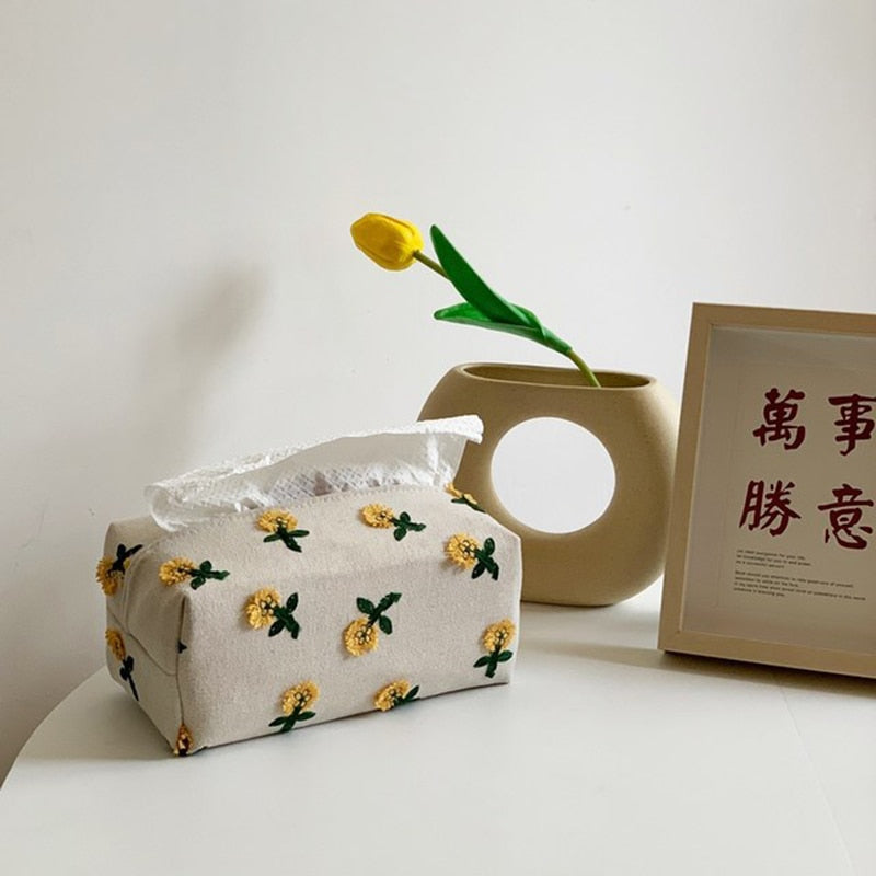Japansk stil miljövänlig blomvävnadslåda | Veska
