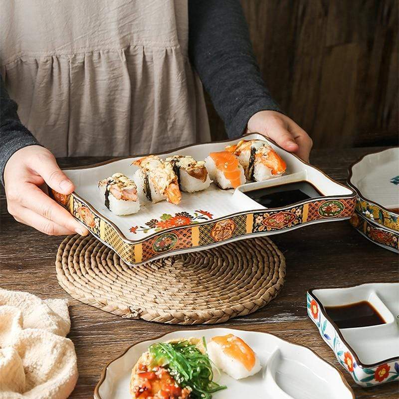 Japansk stil rektangulär tallrik | Veska