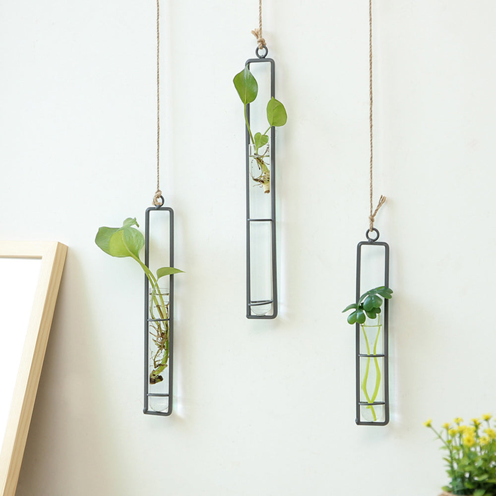 Järn Transparent Vägghängande Blomkruka | Veska