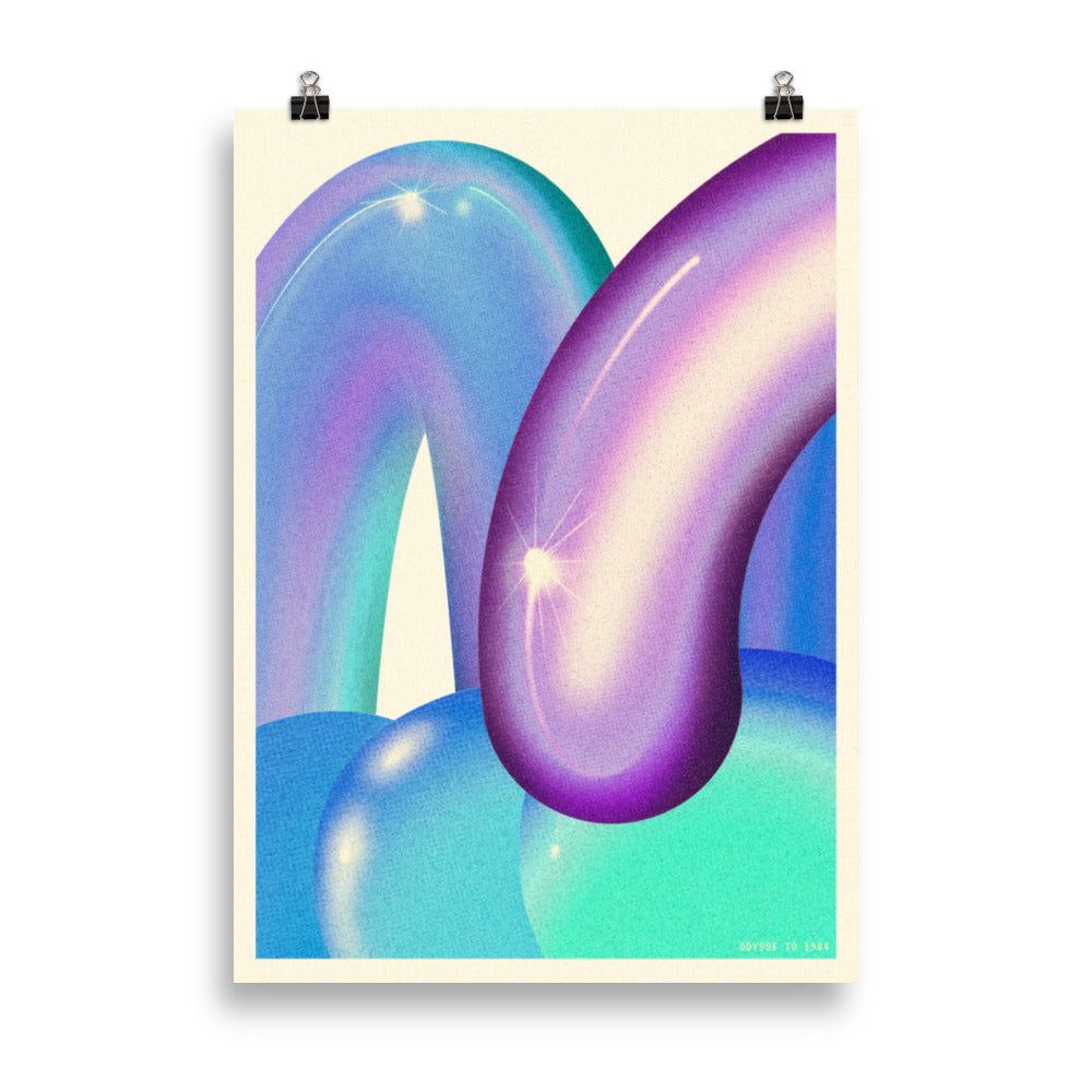 Jelly Ping Pong - Blå | Veska 50×70 cm