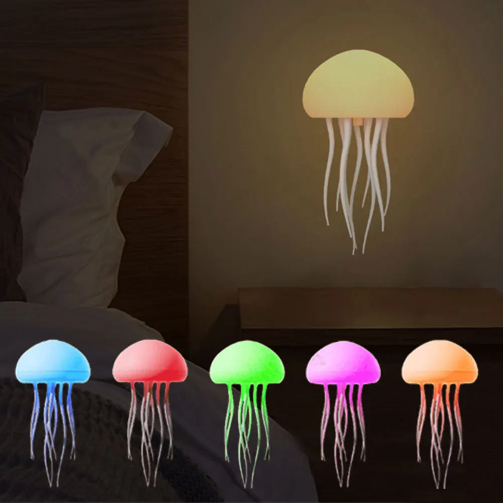 Jellyfish RGB Röstmikrofon Hängande Nattlampa | Veska