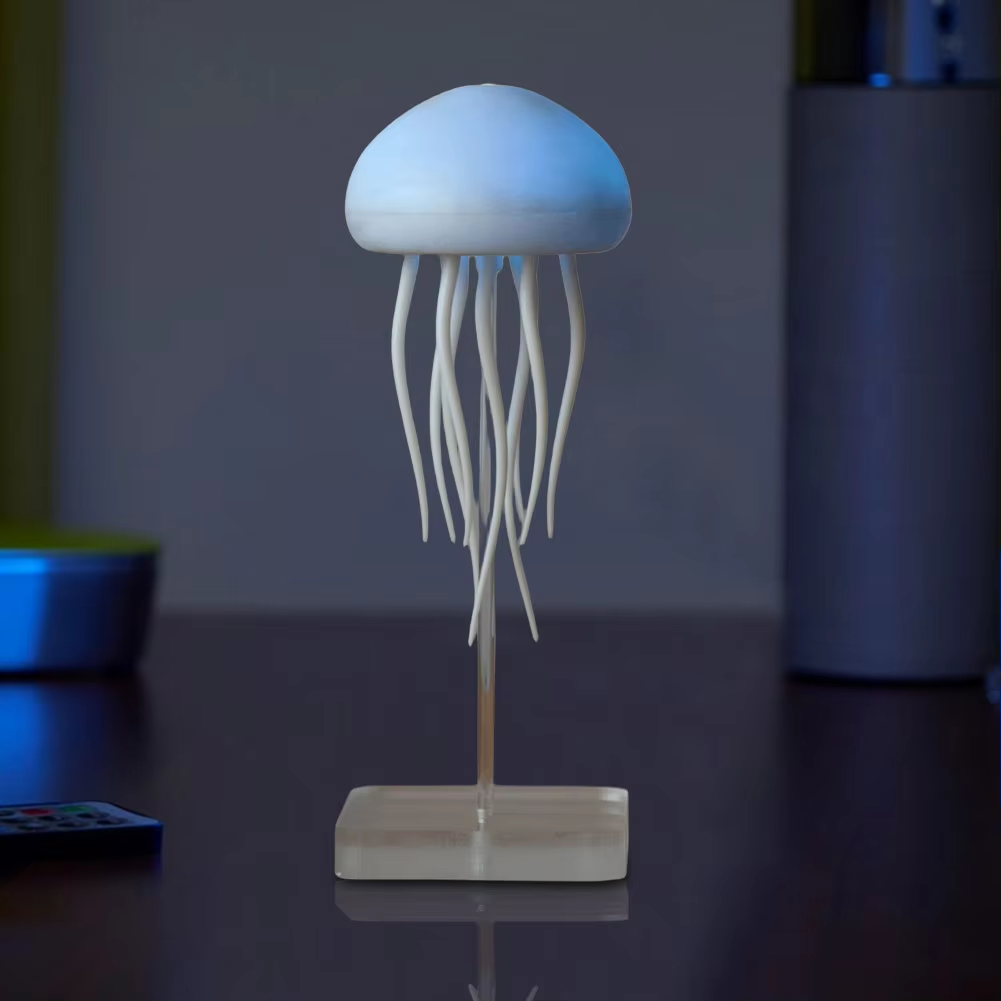 Jellyfish RGB Röstmikrofon Hängande Nattlampa | Veska