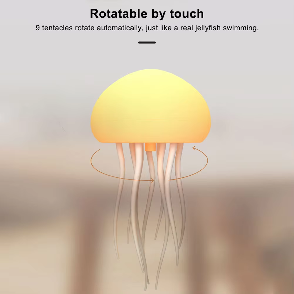 Jellyfish RGB Röstmikrofon Hängande Nattlampa | Veska