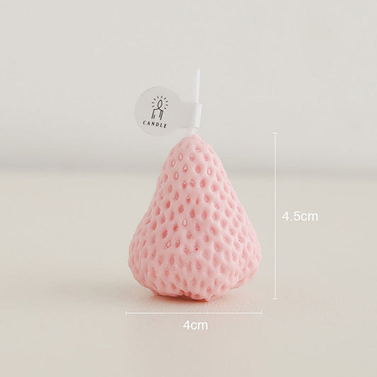 Jordgubbsaromatisk ljus | Veska Rosa 1 Styck 4.5x4cm 1.8"x1.6"