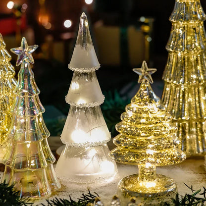 Jul Tids LED Frostad Glasträd Lampa | Veska