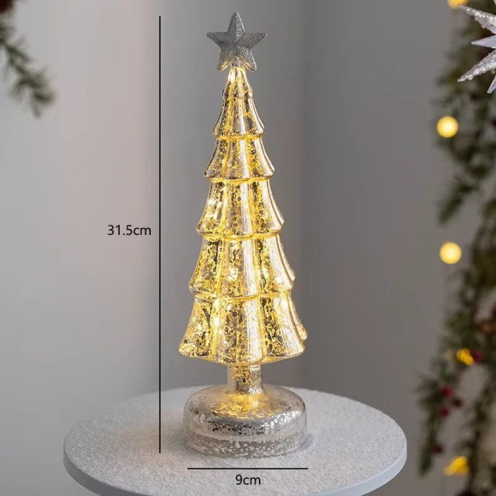 Jul Tids LED Frostad Glasträd Lampa | Veska