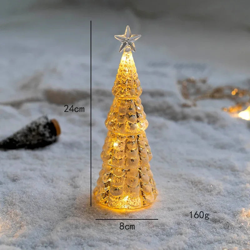 Jul Tids LED Frostad Glasträd Lampa | Veska 2