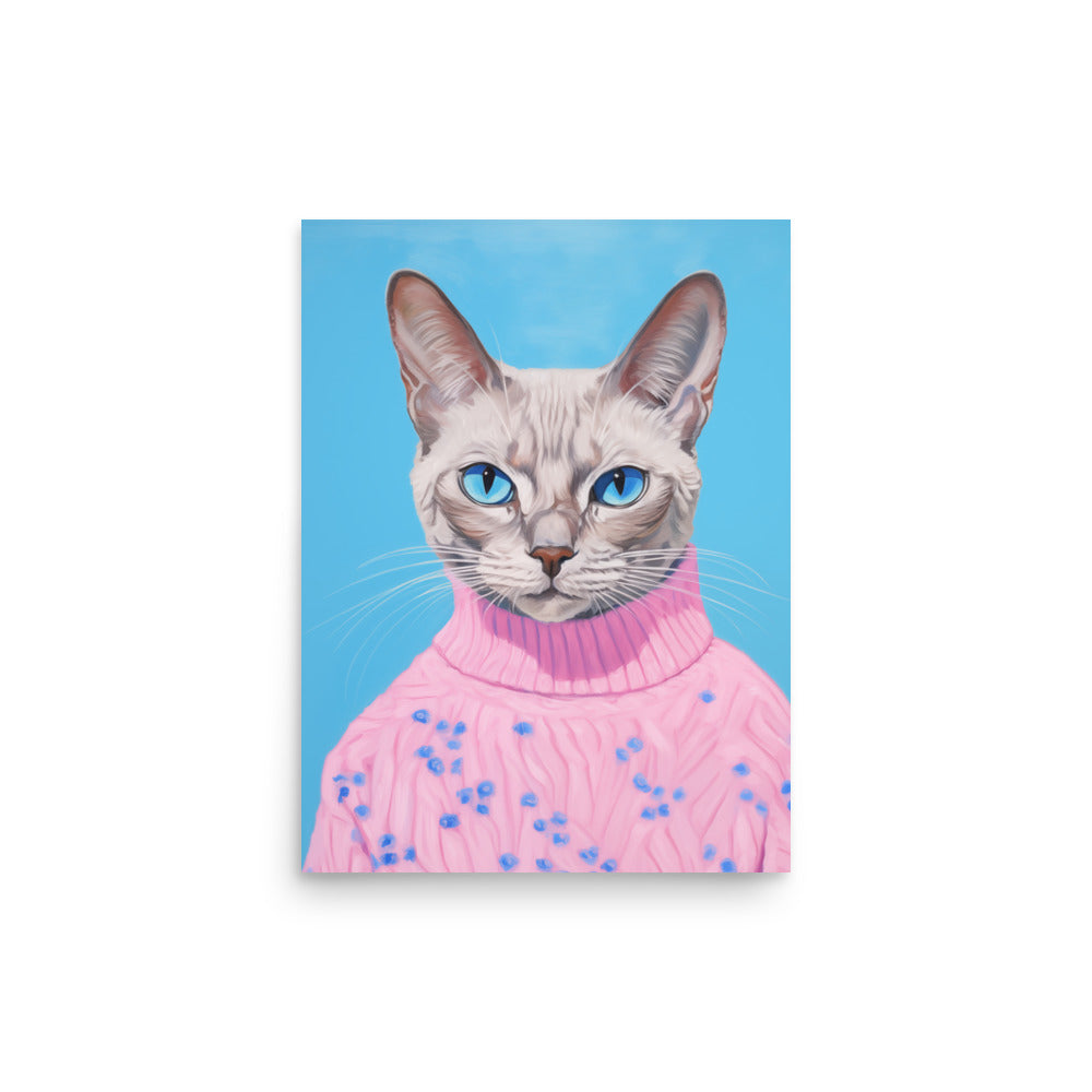 Katt i en tröja | Veska 12″×16″