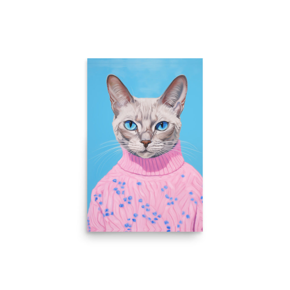 Katt i en tröja | Veska 12″×18″