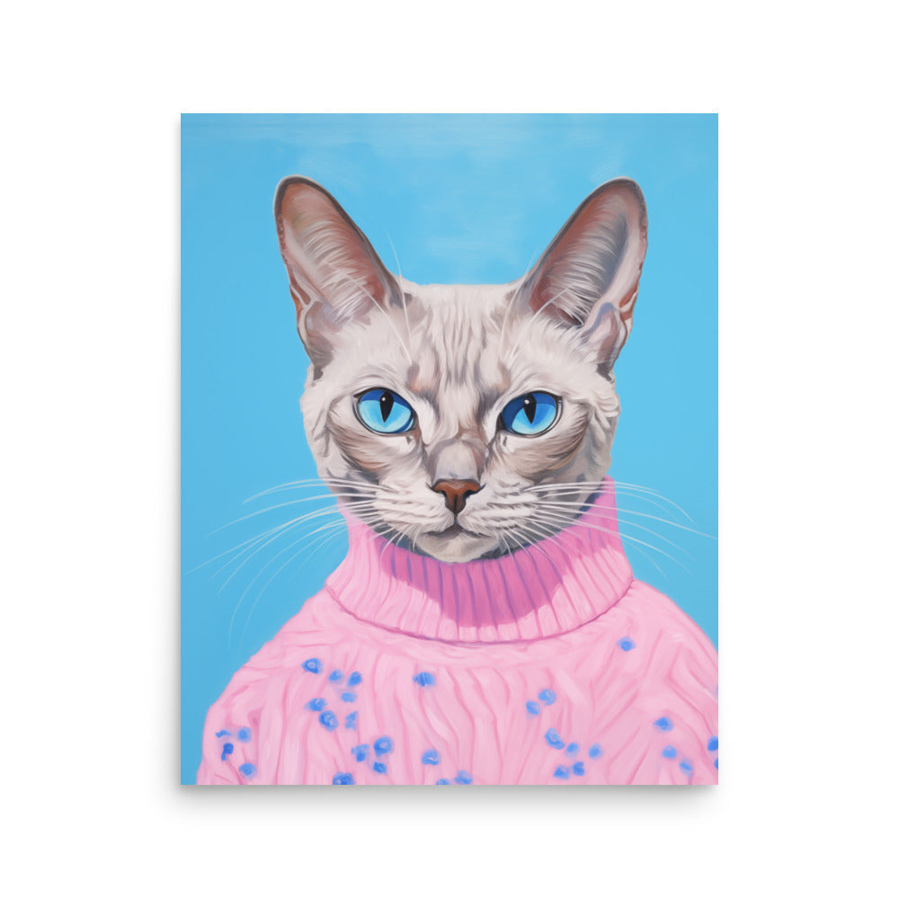 Katt i en tröja | Veska 16″×20″