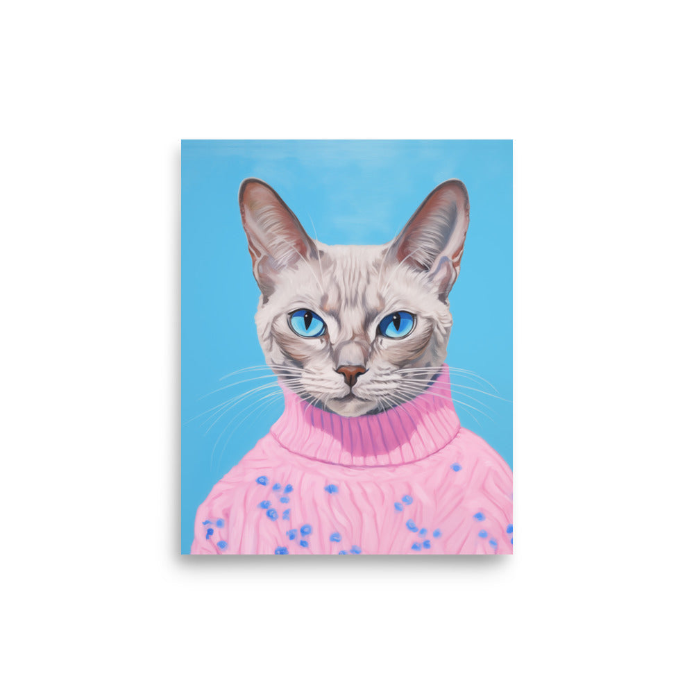 Katt i en tröja | Veska 8″×10″
