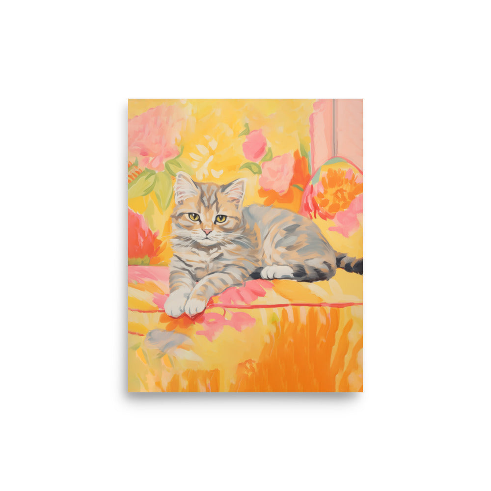 Katt på en soffa | Veska 8″×10″