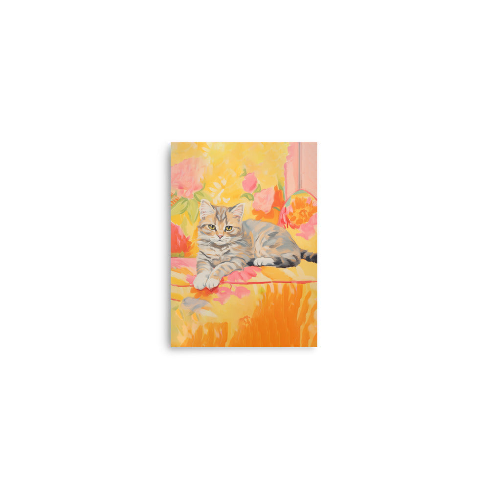 Katt på en soffa | Veska 5″×7″