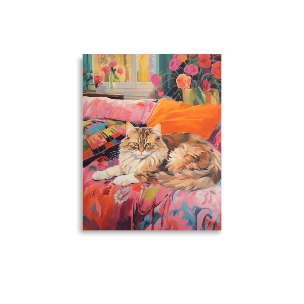 Katt under soffan | Veska 11″×14″