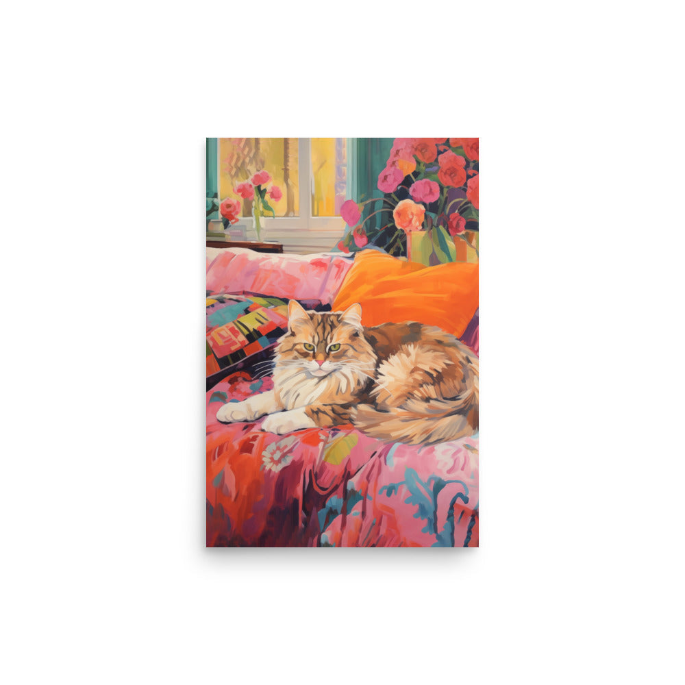 Katt under soffan | Veska 12″×18″