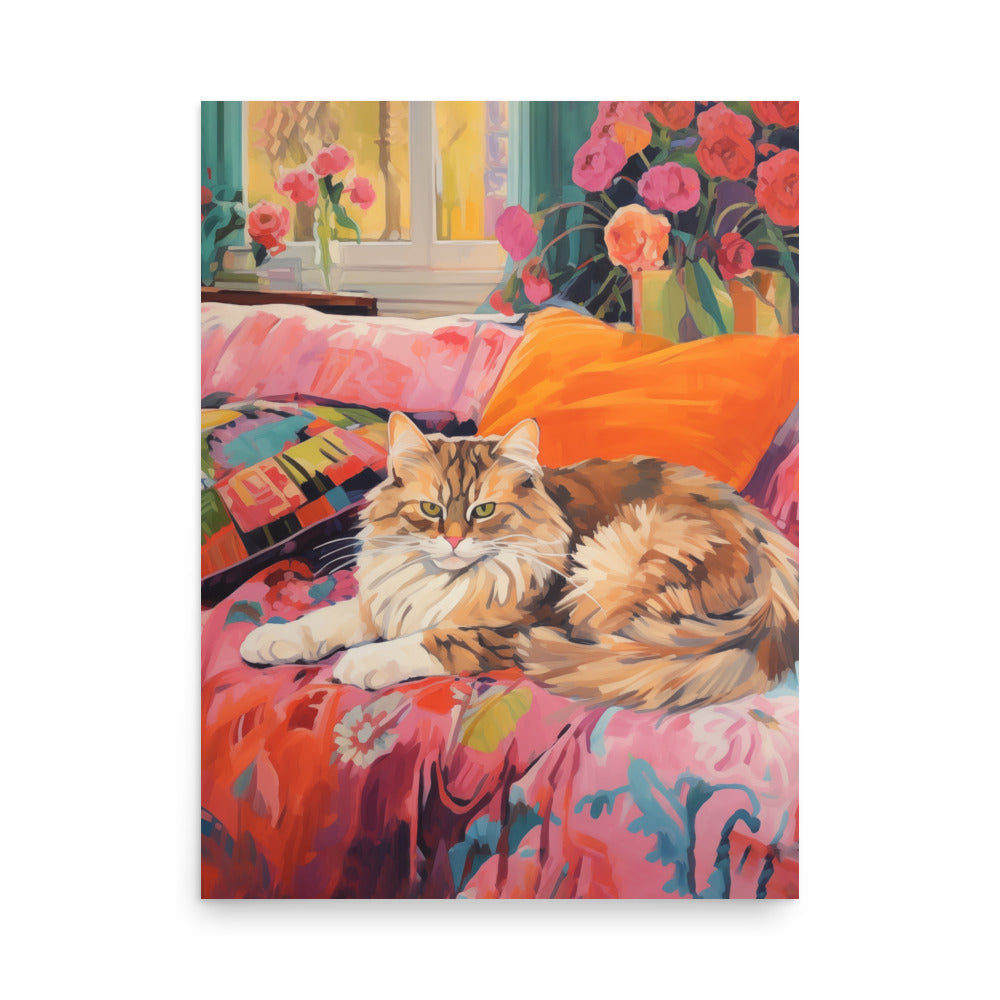 Katt under soffan | Veska 18″×24″